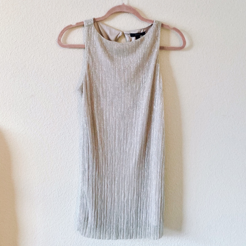 (‼️SOLD‼️) Shift Dress in Iridescent Silver Tones